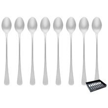 Tablekraft Bogart Stainless Steel Soda Spoons (Set of 8)